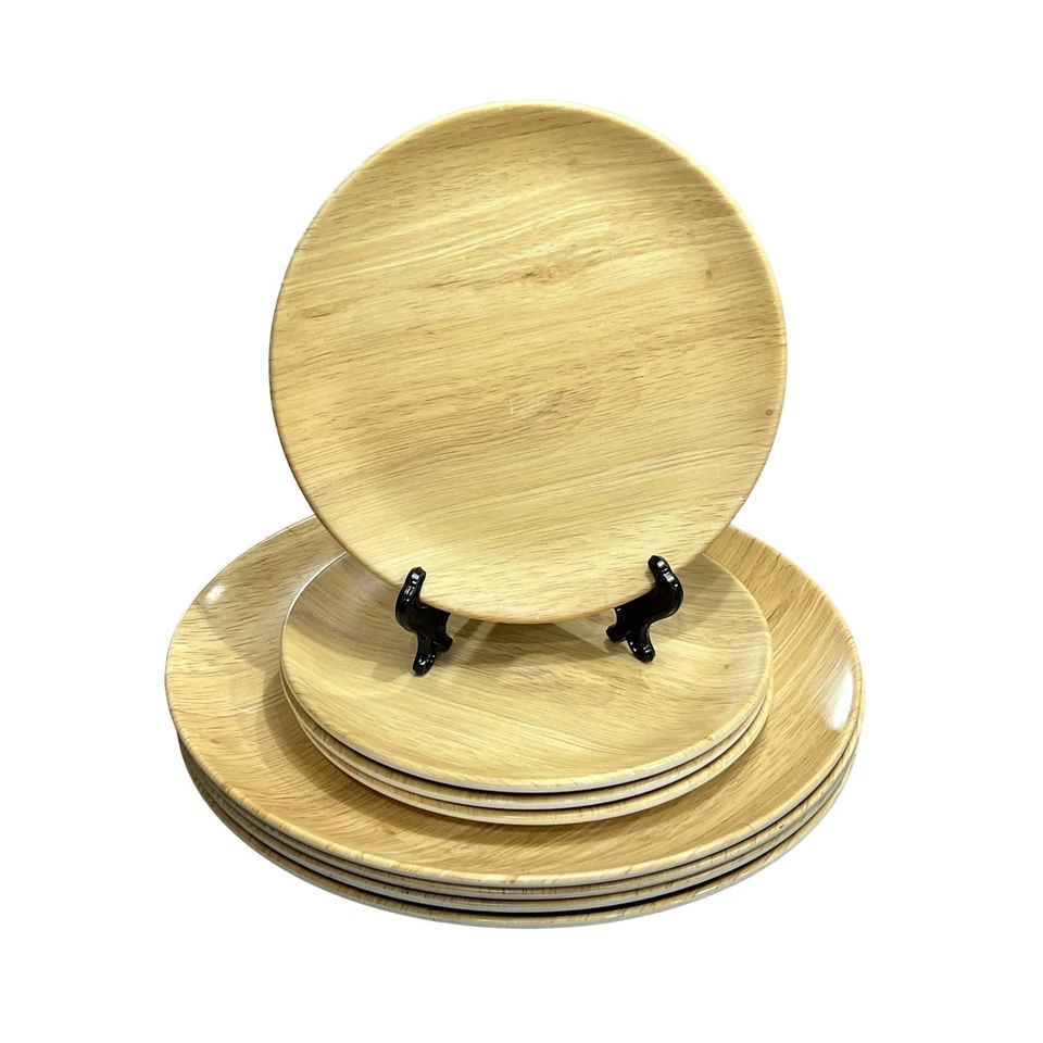 Juego de vajilla de comedor exterior Tommy Bahama madera grano melamina Foto 3 de 4