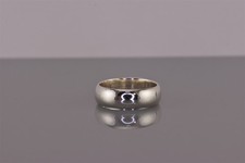Sterling Silver Polished Rounded Classic Band Ring 925 Sz: 7