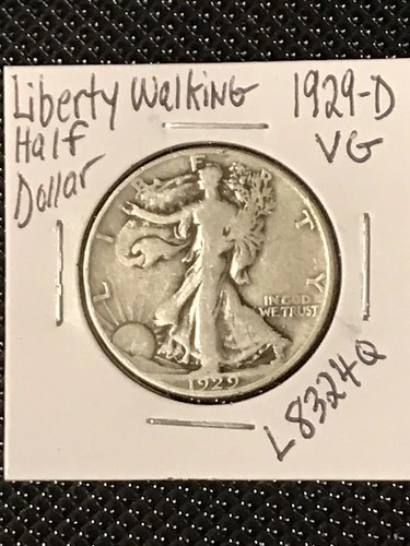 1929-D Liberty Walking Half Dollar  VG
