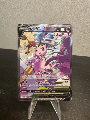 Mew V (Alternate Full Art) 251/264 Fusion Strike - NM PSA 10 Potential!