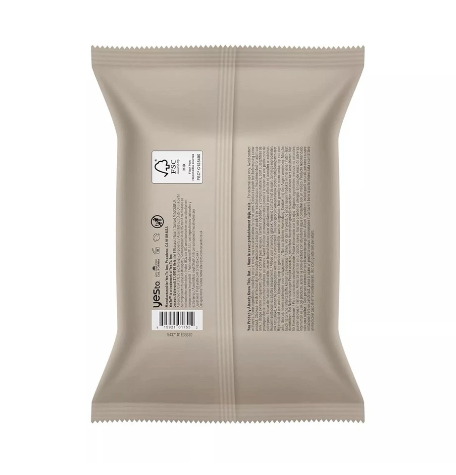 Yes To Coconut Cleansing Wipes Brown 30 Count - New - Image 2 of 4