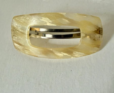 Made in France Rectangle Barrette Hair Clip Plastic/Metal