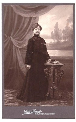 KAB Foto um 1900, Foto, Junge Frau, Solingen