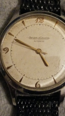 Jaeger LeCoultre Automatic Bumper CAL 476/2 Stainless Patina Watch