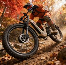 NEW Dual Motor Electric Bike 26" Fat Tyre 48V 17.5Ah E-Mountain Bike US Stock