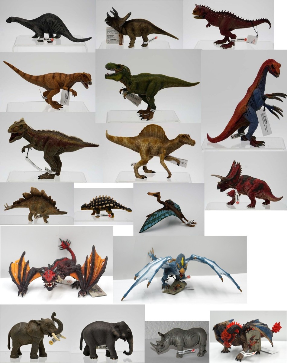 Schleich Animals-Dinosaur-Figures-Partly Rare-New-Selection | eBay