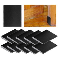 10PCS Door Weather Stripping Seal 2 x 1.75 x 0.2 inches, Black