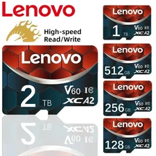 Lenovo Micro SD TF Card 2TB 1TB 512GB 256GB 128GB A2 U3 UHS-II High Speed Memory