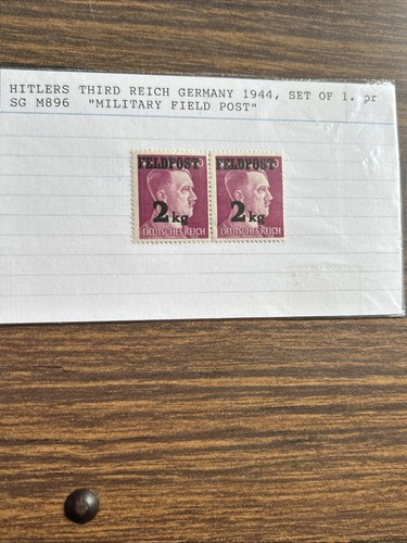 Hitlers Third Reich Germany 1944, Set Of 1. SG M896 “Military Field Post”. - Picture 3 of 6