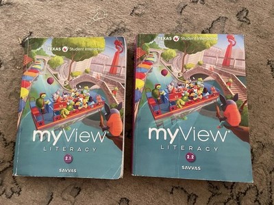 Texas Student Interactive My View Literacy 2.1 and 2.2 Units 1-5 Pre Owned