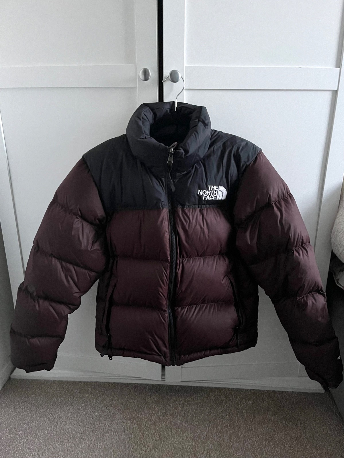 The North Face Nuptse Retro '96 down puffer jacket in brown and black RRP £315 image 3