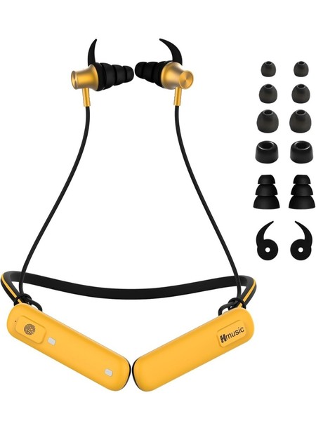 Alternate view of Hmusic H23pro Neckband Bluetooth Headphones, Ipx7 Waterproof, 30db Tri-flange