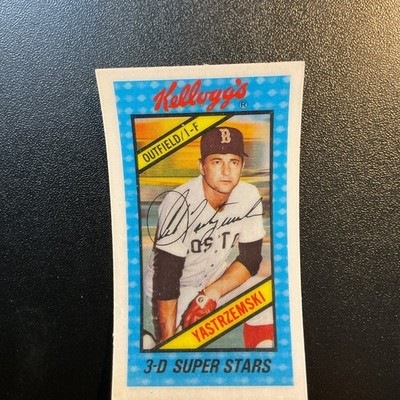 1980 Kellogg's 3-D Super Star HOF Carl Yastrzemski #27/60 Set Break No Cracks NM
