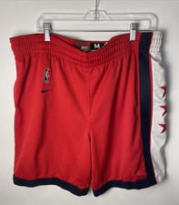 Vintage Nike Mens Size M New Jersey Nets NBA Rewind 80s Shorts Stars Red READ