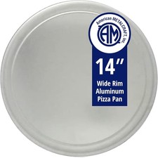 American Metalcraft, inc. TP14 Wide-Rim Pan 14 inches, Silver 