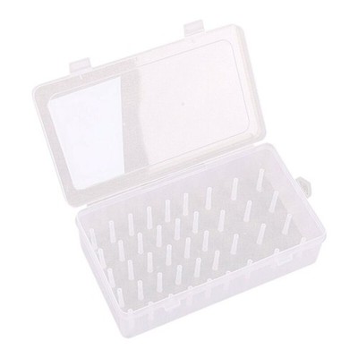 Plastic Sewing Bobbins Threads Storage Case Organizer Clear Color Home Useful