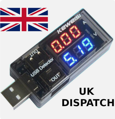 LCD USB Detector Voltmeter Ammeter Meter Tester - KEWEISI KWS-10VA