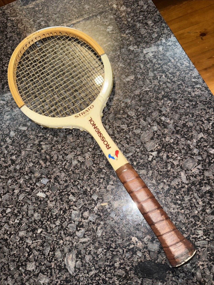 Vintage 1980 Rossignol Strato Tournament Series Wood Tennis Racket