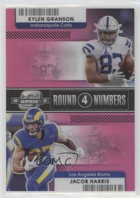 2021 Contenders Optic Pink Prizm 32/75 Jacob Harris Kylen Granson Rookie RC 0l5d