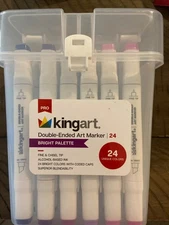 NEW Pro King Art  Double-Ended Art Markers 26 Unique Colors