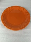 1936 Vintage RED ORANGE FIESTA PLATE RADIOACTIVE RED ORANGE GLAZE LUNCHEON PLATE