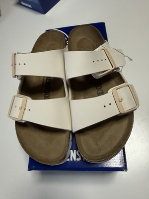 Birkenstock Arizona Eggshell Womens Sandals Size 37