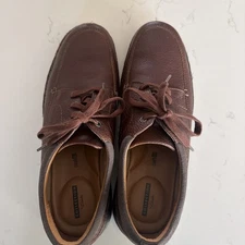 Clark’s Un Briley Lace Up In Brown Leather Men’s Size 13 M
