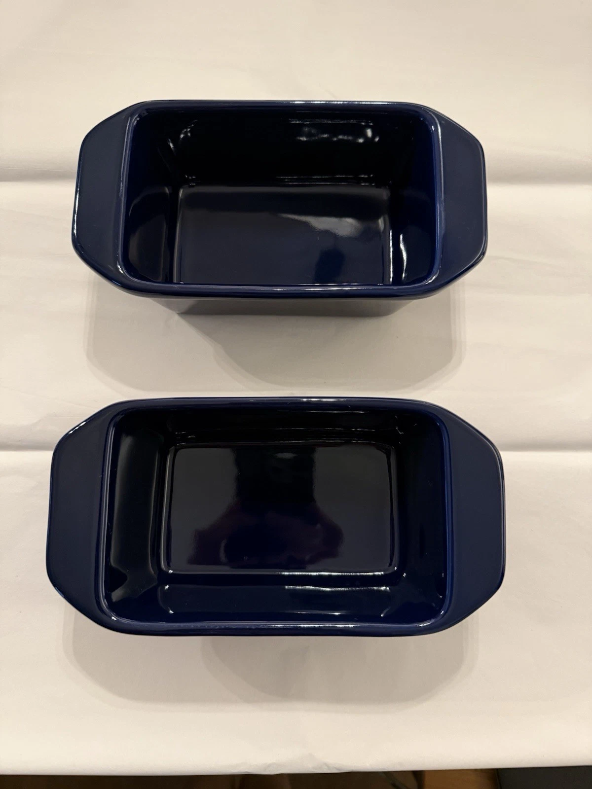 Chantal Ceramic Mini Loaf Pan Cobalt Blue Set of 2