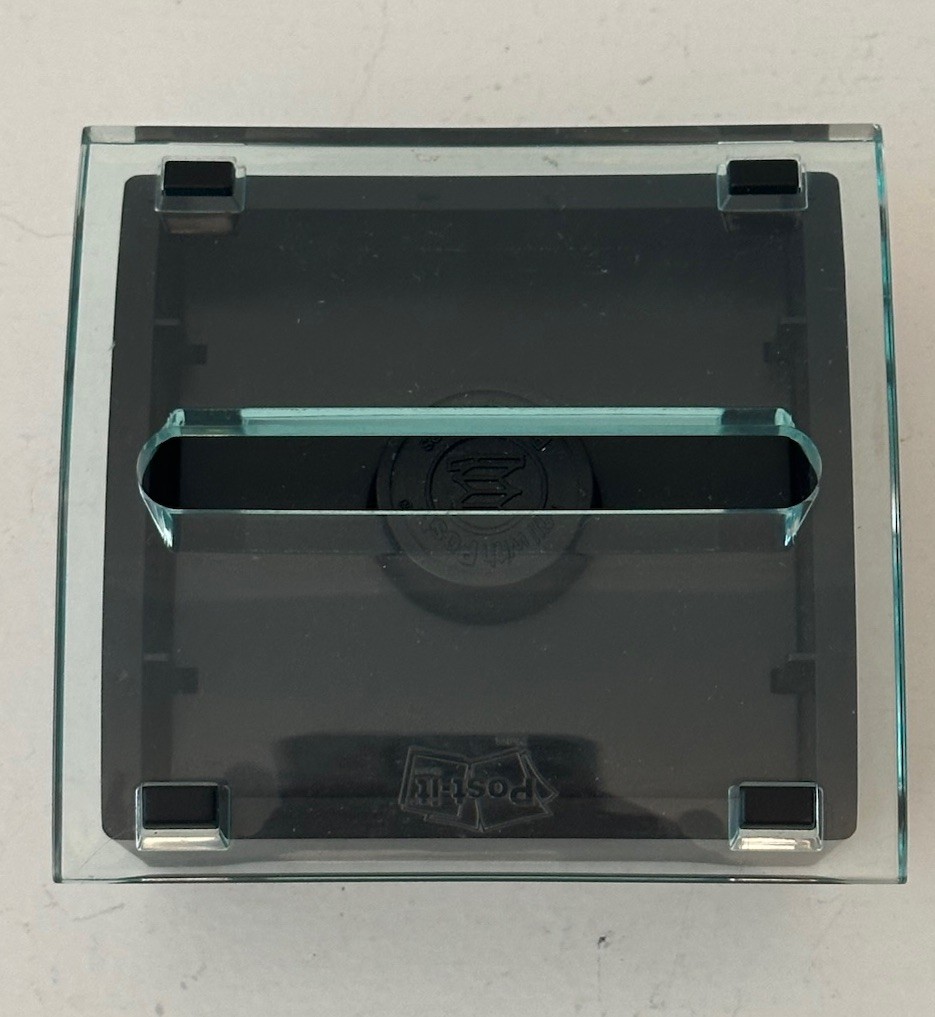 Weighted Pop-Up Dispenser for 3" x 3" Post-It Notes 3M - Glass Clear