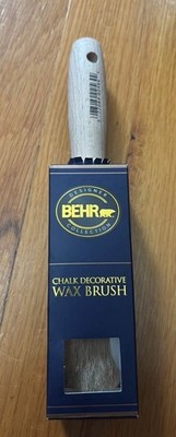 Behr Chalk Decorative Round Wax Paint Brush 1.75'' in. 1-3/4 inch,Natural Bristle