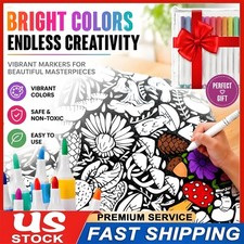 DIY Cozy Coloring Blankets For Kids  Adults -24 Marker Home Decoration Painting