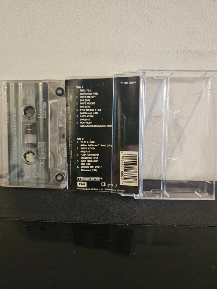 BILLY IDOL Idol Songs - 11 Of The Best 1988 CASSETTE TAPE POP ROCK GREATEST HITS - Image 3 of 4