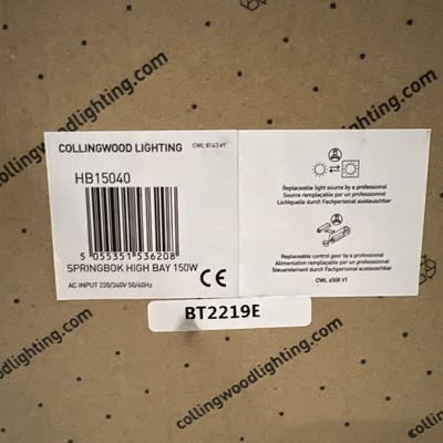 Springbock 150W LED High Bay - 145lm/W - HB1504E