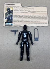 GI JOE 1982 Snake Eyes Complete W/ File Card Straight Arm Vintage Hasbro ARAH
