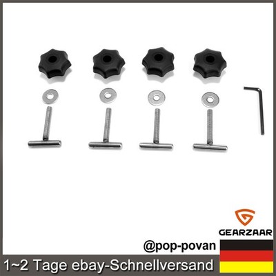4x Befestigungsschrauben 50mm für VW T5 T6 Multiflexboard Rastschiene Edelstahl