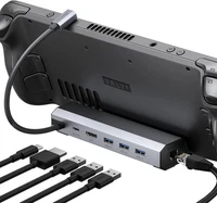 JSAUX 6-in-1 Docking Station Compatible Steam Deck/ROG Ally/Steam