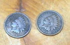 Lot of 2 -1839 & 1906 Indian Head Cent Pennys US Coins