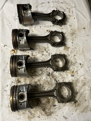 1990-1993 Eagle Talon pistons rods 6-bolt 4G63T set 4pc U3