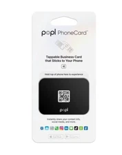 Popl Tappable Instant Share Digital Business Card for Back of Phone [B40]