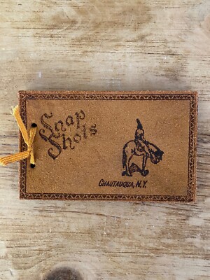 VINTAGE 1940er SCHNAPPSCHÜSSE FOTOALBUM - CHAUTAUQUA, N.Y. Navajo Indianer