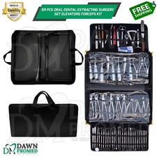 99 Pcs Oral Dental Extracting Surgery Set With FREE Carrying Case German Gr