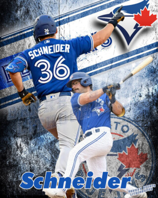 Toronto Blue Jays  Lithograph print of  Davis Schneider 2023