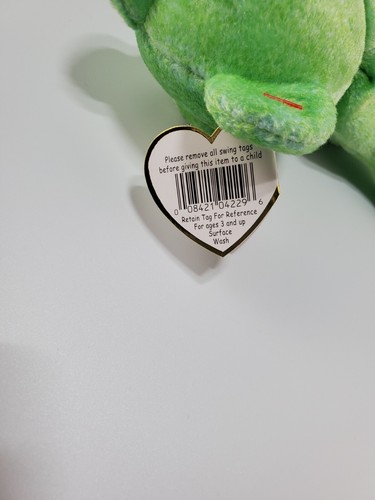 RARE & Retired TY Beanie Baby - Kicks soccer Bear collectable with Errors 98/99 - Picture 2 of 6