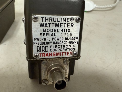 Bird 4110 Thruline Wattmeter URM-182 f/ Old Military Army Ham Radio Transmitter - Zdjęcie 9 z 13