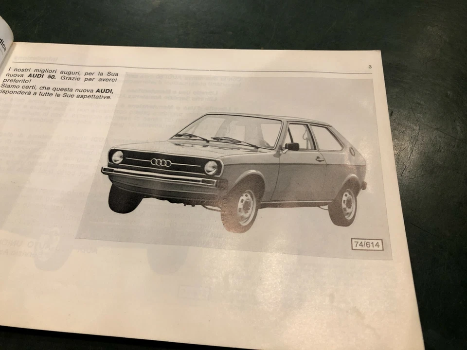 Libretto uso e manutenzione Audi 50 LS GL 05/1974  italiano auto epoca vintage - Immagine 4 di 4