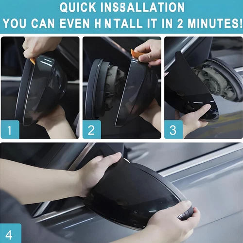 LH+RH Spiegelkappen Abdeckung Schwarz Für BMW 5 Series E60 E61 F10 F11 F12 F13 - Bild 8 von 16