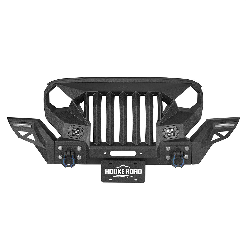 Hooke Road Mad Max Grille & Front Bumper For 2007-2018 Jeep Wrangler JK