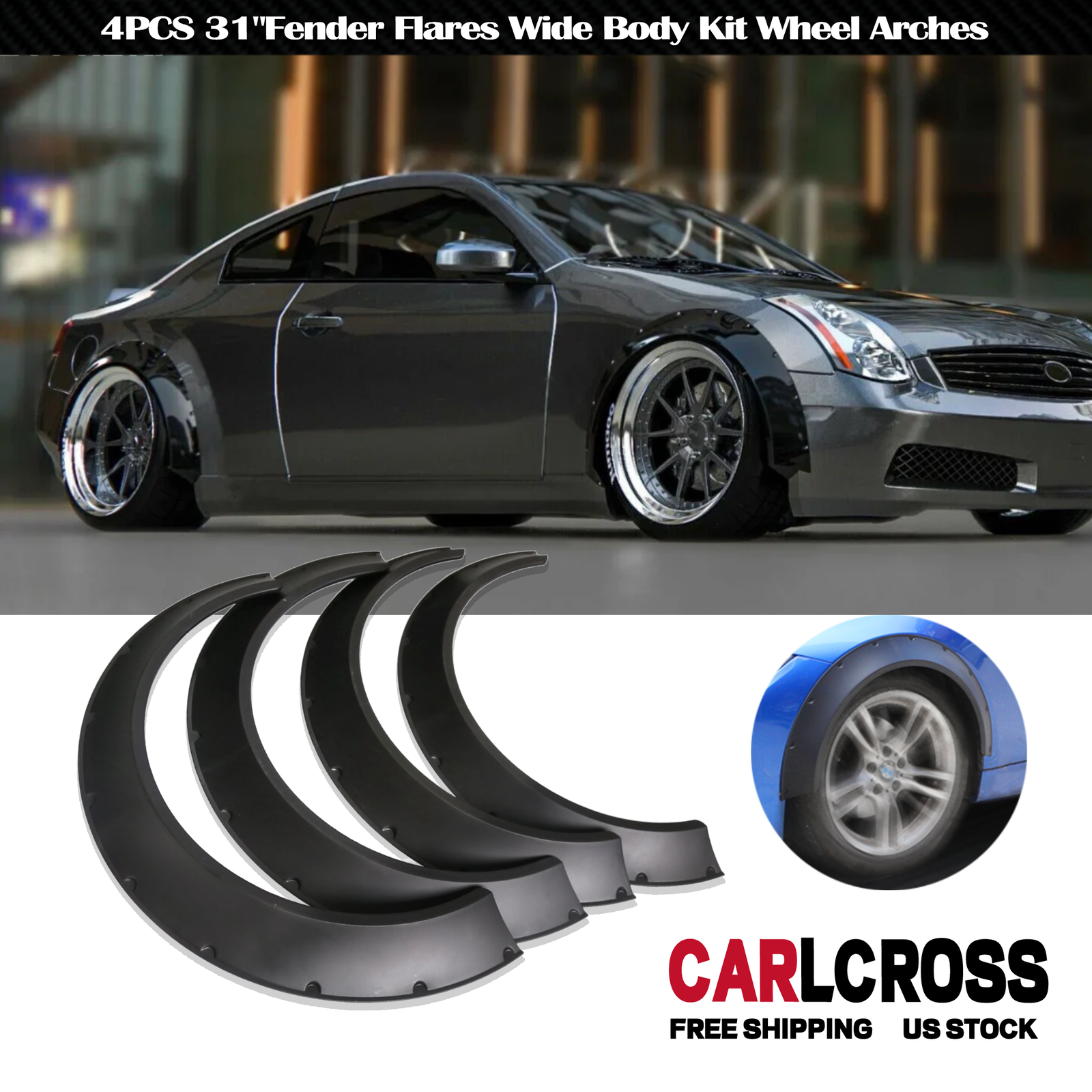 Universal Infiniti Wide Body Kit with 4X31