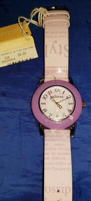 BRAND NEW AUTHENTIC UNISEX JOHN GALLIANO WATCH ''THE COLOURIST'' LIGHT PURPLE BNWT