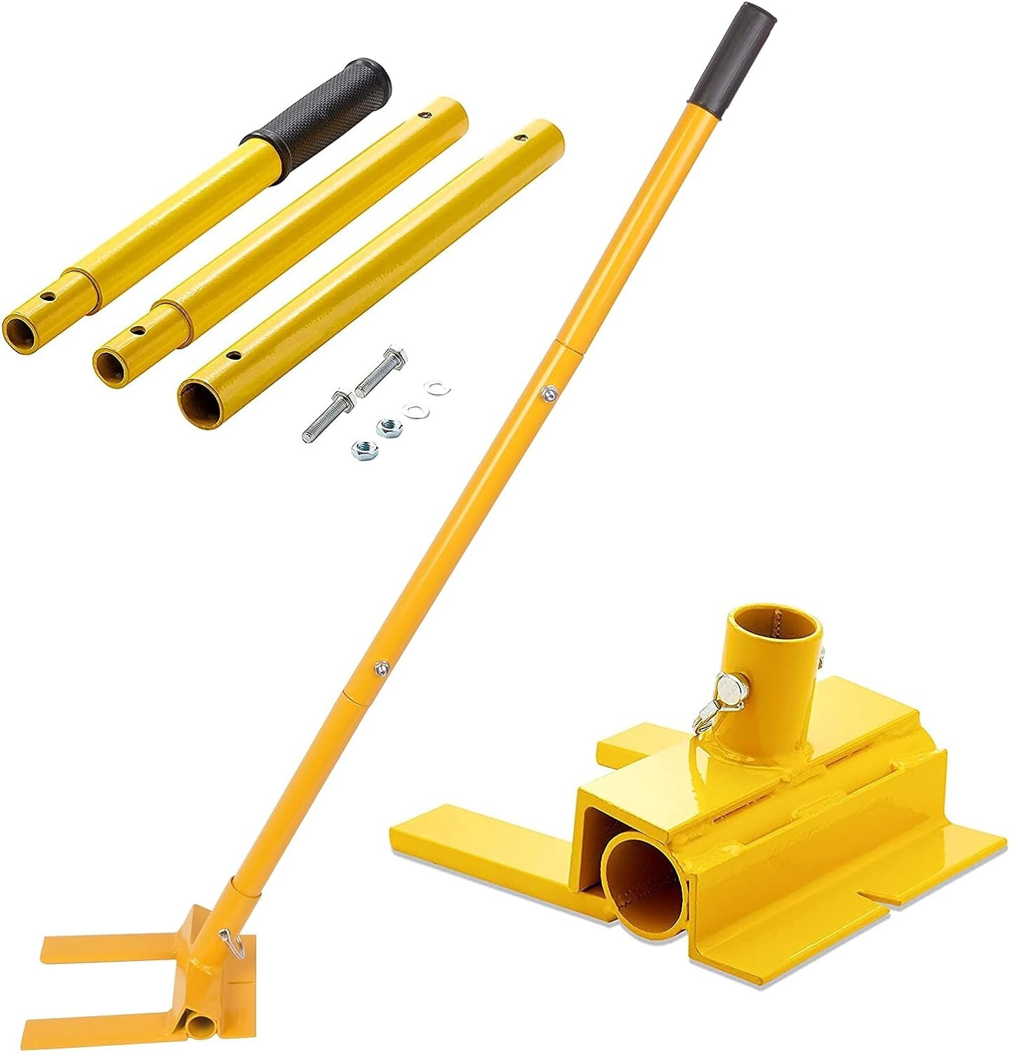 Pallet Buster Deluxe with Nail Removal Deck Wrecker Wrecking Bar for